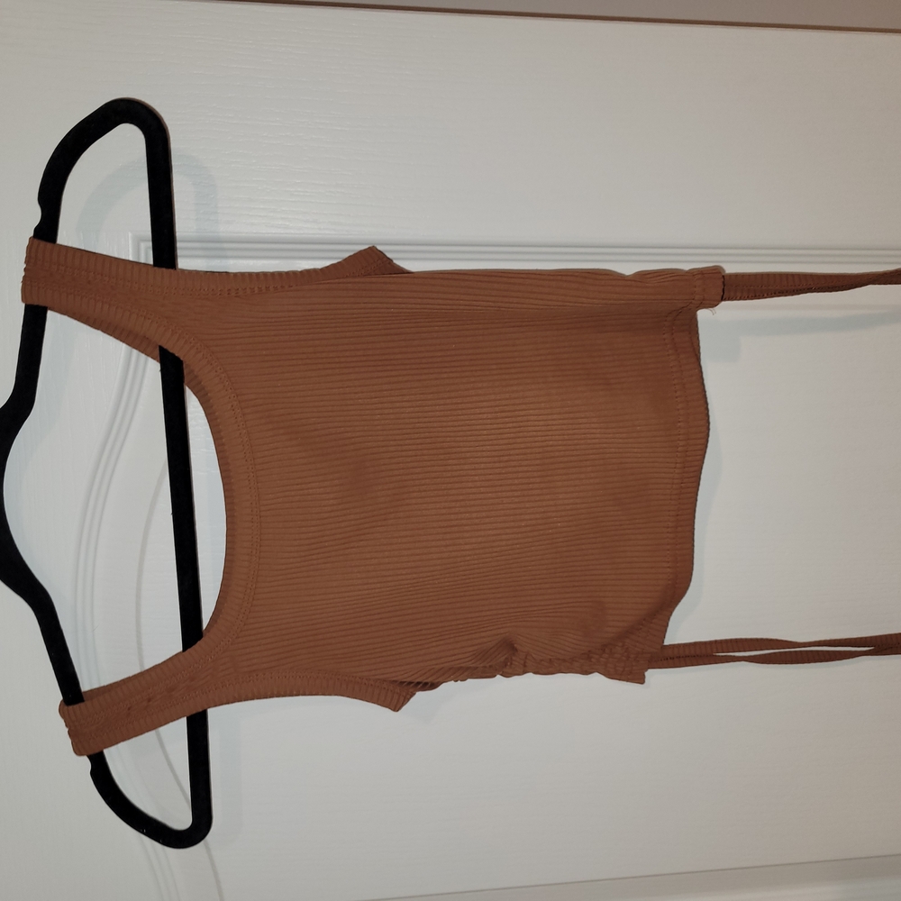 Brown Crop Top